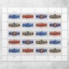 Art of the Skateboard Stamps, Sheet of 100 - Forever 73¢